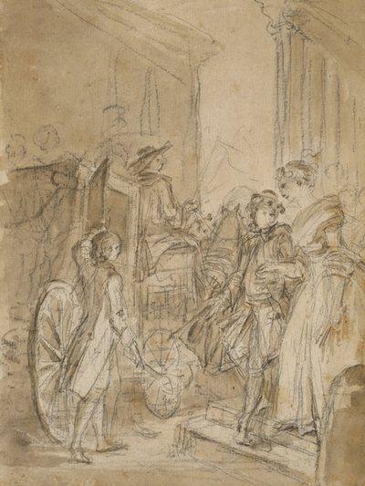 La partenza in carrozza da Jean Honore Fragonard