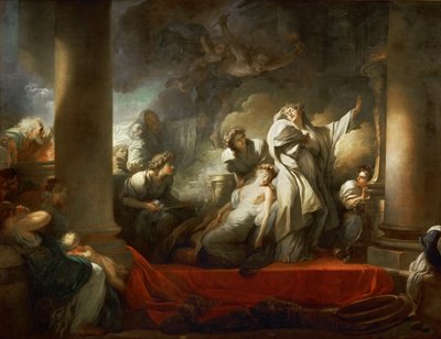 Il sommo sacerdote Coreso si sacrifica per salvare Calliroe da Jean Honore Fragonard