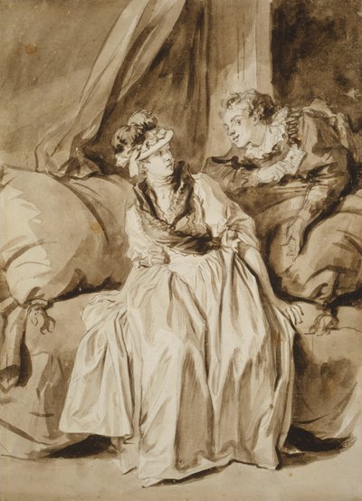 La lettera, o La conversazione spagnola da Jean Honore Fragonard