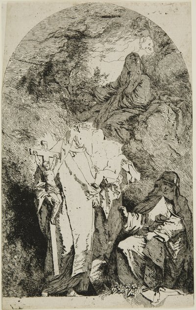 La Madonna con SS. Caterina, Rosa da Lima e Agnese da Montepulciano da Jean Honore Fragonard