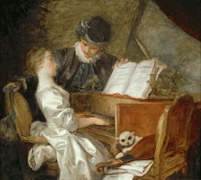 La lezione di musica da Jean Honore Fragonard