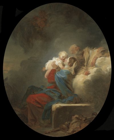 Riposo durante la fuga in Egitto, c.1774 da Jean Honore Fragonard