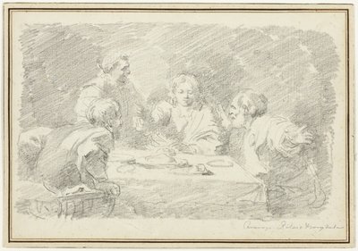 La cena di Emmaus da Jean Honore Fragonard