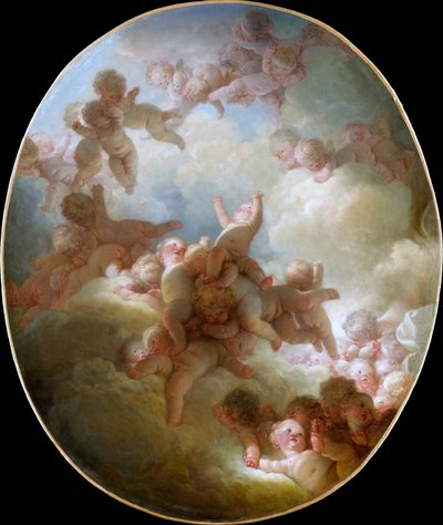 Lo sciame di Cupidi da Jean Honore Fragonard
