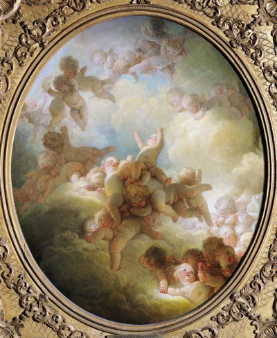 Lo sciame di Cupidi, c.1767 da Jean Honore Fragonard