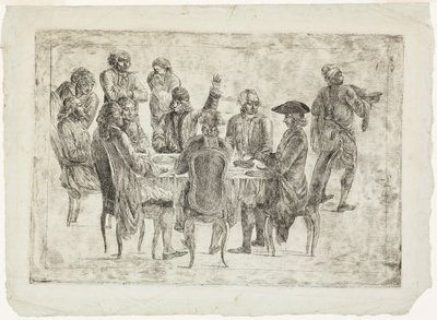 Le Déjeuner de Voltaire à Ferney o Le Souper des Philosophes da Jean Huber