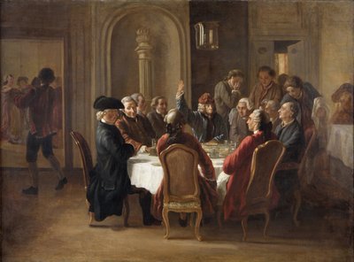 Cena dei filosofi da Jean Huber