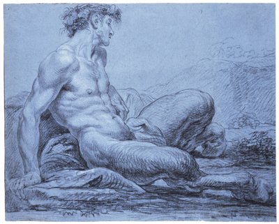 Un fauno seduto, c.1755-57 da Jean II Restout