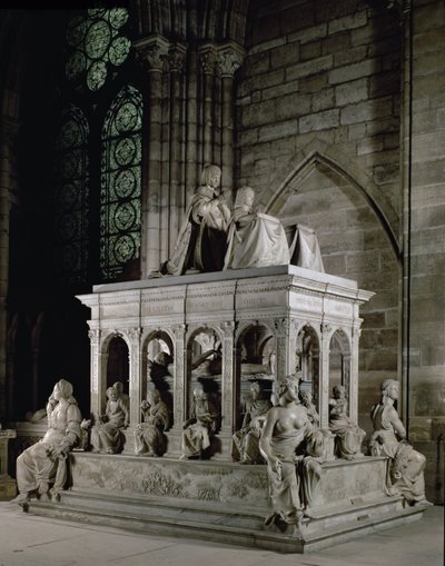 Tomba di Luigi XII (1462-1515) e Anna di Bretagna (1477-1514) (marmo) da Jean I Juste