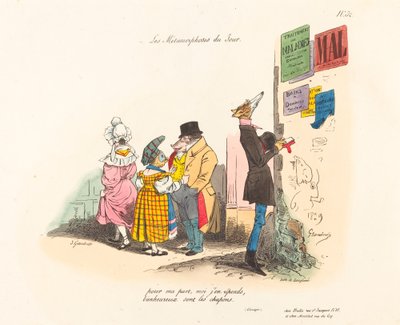Metamorfosi del giorno: Rimpianti, o mai fino alla prossima volta da Jean Ignace Isidore Grandville