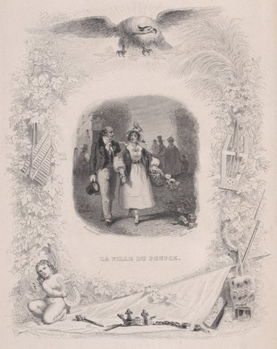 Figlia del Popolo da Le Canzoni di Béranger, 1829 da Jean Ignace Isidore Gérard