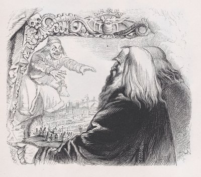 Infinitamente piccolo da Le opere complete di Béranger, 1836 da Jean Ignace Isidore Gérard