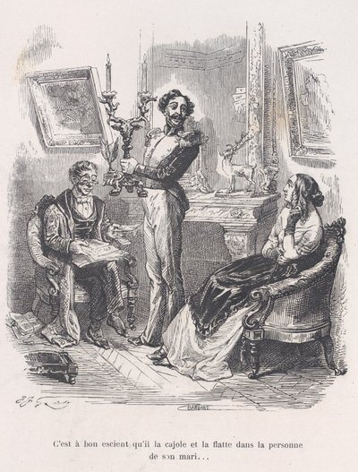 È bene che la lusinghi e la aduli davanti a suo marito da Jean Ignace Isidore Gérard