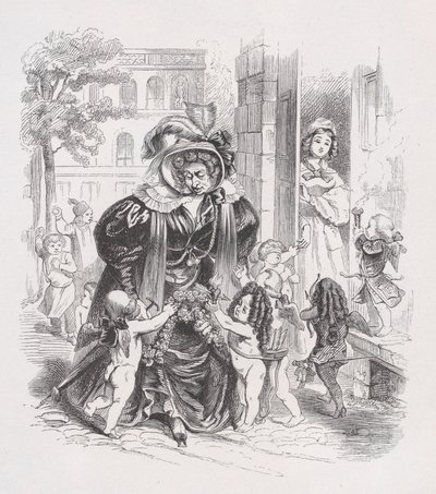 I poveri putti da Le opere complete di Béranger, 1836 da Jean Ignace Isidore Gérard