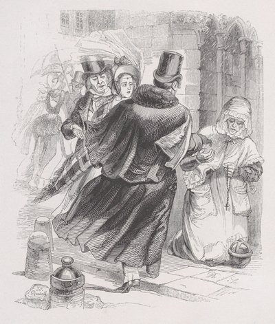 La povera donna da Le opere complete di Béranger, 1836 da Jean Ignace Isidore Gérard