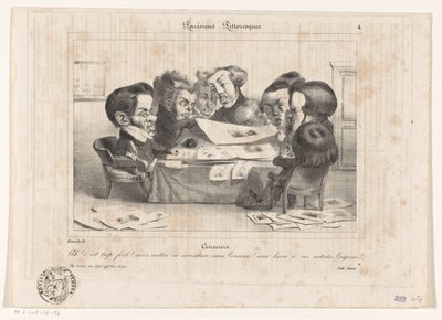 Caricatura dei censori francesi (Censeurs, Parisiens Pittoresques) da Jean Ignace Isidore Gérard Grandville