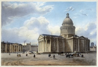 Le Pantheon - in "Promenade dans Paris et ses environs", disegnato da Jacottet e Benoist, c. 1840 da Jean Jacottet