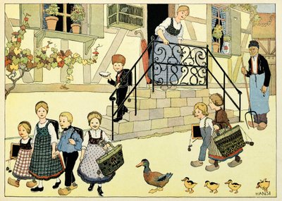 Il mio villaggio, quelli che non dimenticano: Partenza per la scuola da Jean Jacques (1873 1951) Waltz