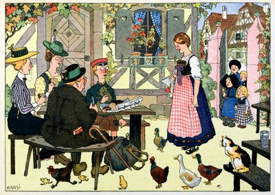 Il mio villaggio, quelli che non dimenticano: turisti tedeschi da Jean Jacques (1873 1951) Waltz