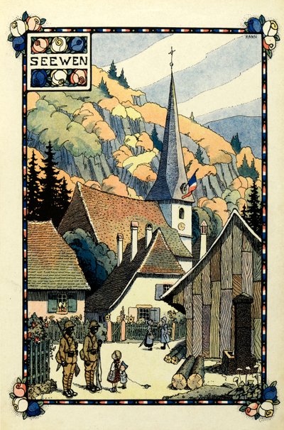 Il paradiso tricolore: Seewen 1918 da Jean Jacques (1873 1951) Waltz