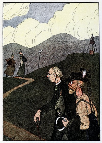 Vogesen Bilder (immagini dei Vosgi) ; Passeggiata sulle creste da Jean Jacques (1873 1951) Waltz