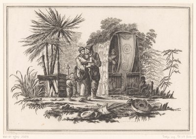 Tatto (Nuovo quaderno di sei fogli di diversi soggetti cinesi storici, rappresentanti i cinque sensi della natura) da Jean Jacques Avril (I)