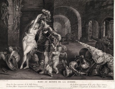 Marte al ritorno dalla guerra da Jean Jacques Avril