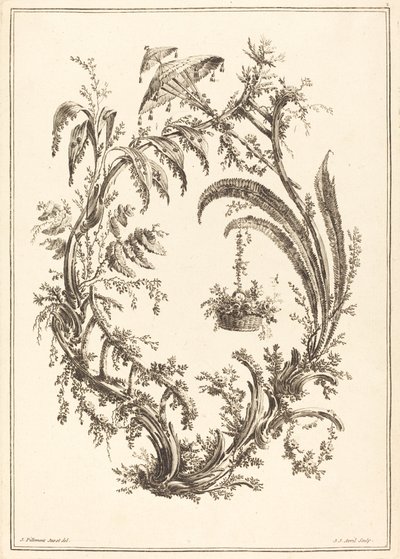 Ornamento con Ombrello e Cesto Appeso da Jean Jacques Avril