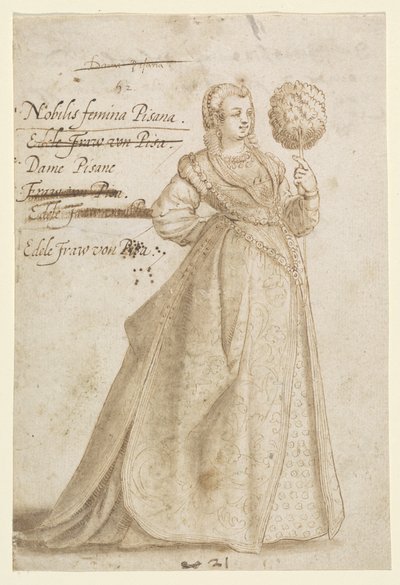 Una Nobile Signora di Pisa da Jean Jacques Boissard