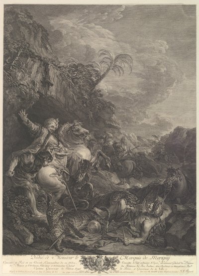 La caccia alla tigre da Jean Jacques Flipart
