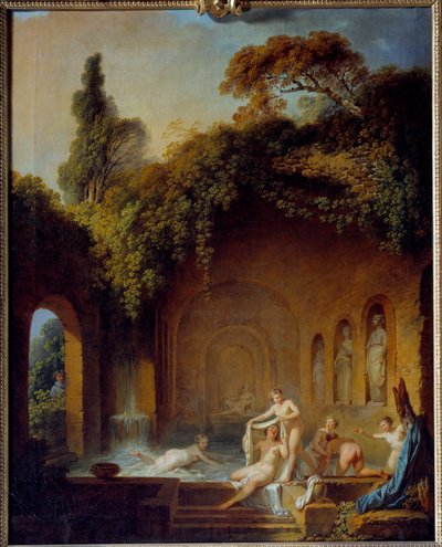 Il bagno delle ninfe da Jean Jacques Francois Le Barbier