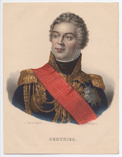 Louis-Alexandre Berthier 1753-1815, Principe di Wagram, Principe di Neuchâtel, 1835 da Jean Jacques Francois Monanteuil