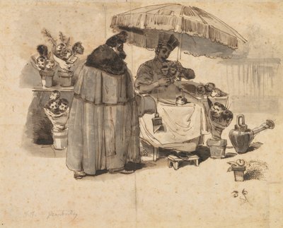 Studio per "Au Bouquet de persil" da Jean Jacques Grandville