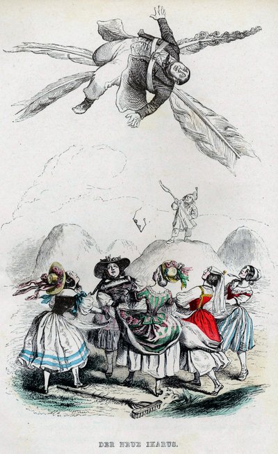 Il nuovo Icaro, anni 1840 da Jean Jacques Grandville