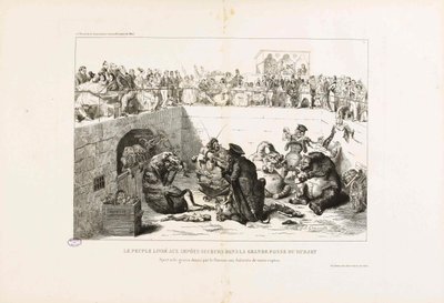 Il popolo consegnato alle tasse dei vampiri. Da La Caricature, 1833 da Jean Jacques Grandville