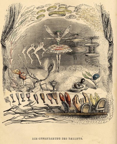 Le rivelazioni del Balletto, 1840s da Jean Jacques Grandville
