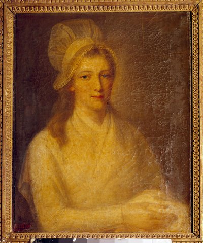 Ritratto di Marie Anne Charlotte Corday (1768-1793) da Jean Jacques Hauer