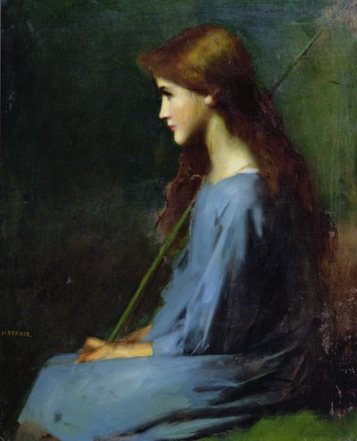 Piccola pastorella, XIX secolo da Jean Jacques Henner