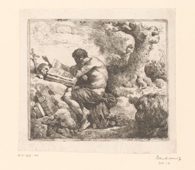 Girolamo e il leone da Jean Jacques II Lagrenee