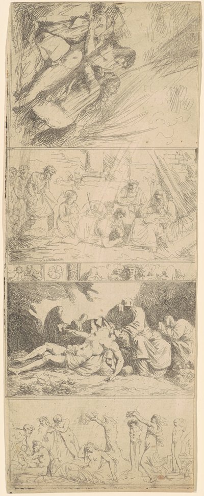 Quattro composizioni religiose e secolari da Jean Jacques Lagrenée II