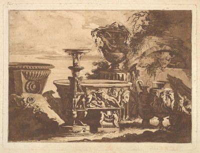 Composizione con il Vaso Medici, da Recueil de Compositions par Lagrenée Le Jeune Coll da Jean Jacques Lagrenee