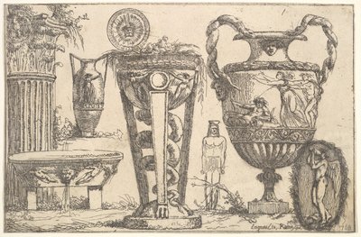 Frammenti di antichità, 1765 da Jean Jacques Lagrenee