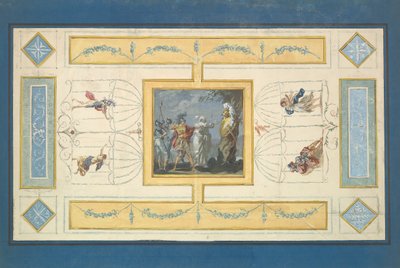 Studio per un soffitto, n.d. da Jean Jacques Lagrenee