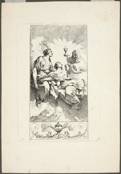 Le tre virtù della teologia da Jean Jacques Lagrenee