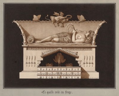 Quello che vede in sogno, ca 1794 da Jean Jacques Lequeu