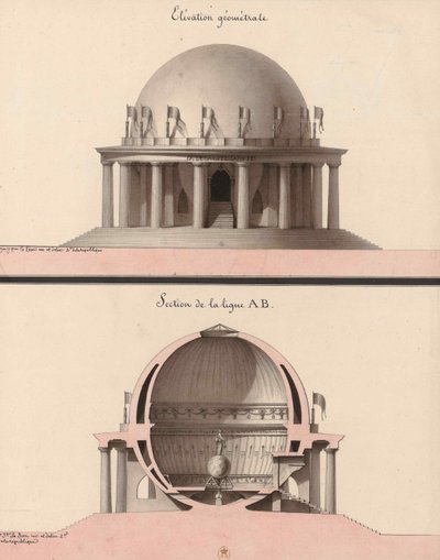 Elevazione di un tempio all
