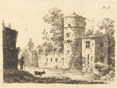Antica Torre con Mulino ad Acqua da Jean Jacques de Boissieu