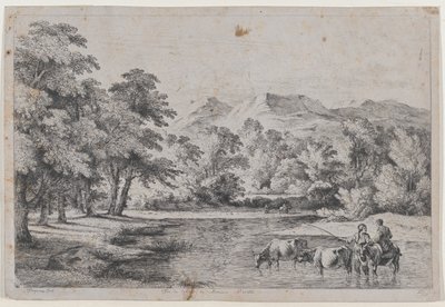 Paesaggio dopo Fouquières, 1772 da Jean Jacques de Boissieu