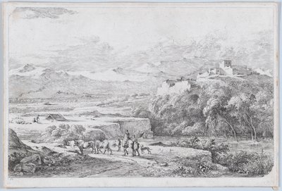 Paesaggio dopo Van der Cabel, ca. 1773 da Jean Jacques de Boissieu