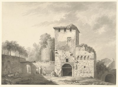 Paesaggio con Persone tra le Rovine da Jean Jacques de Boissieu